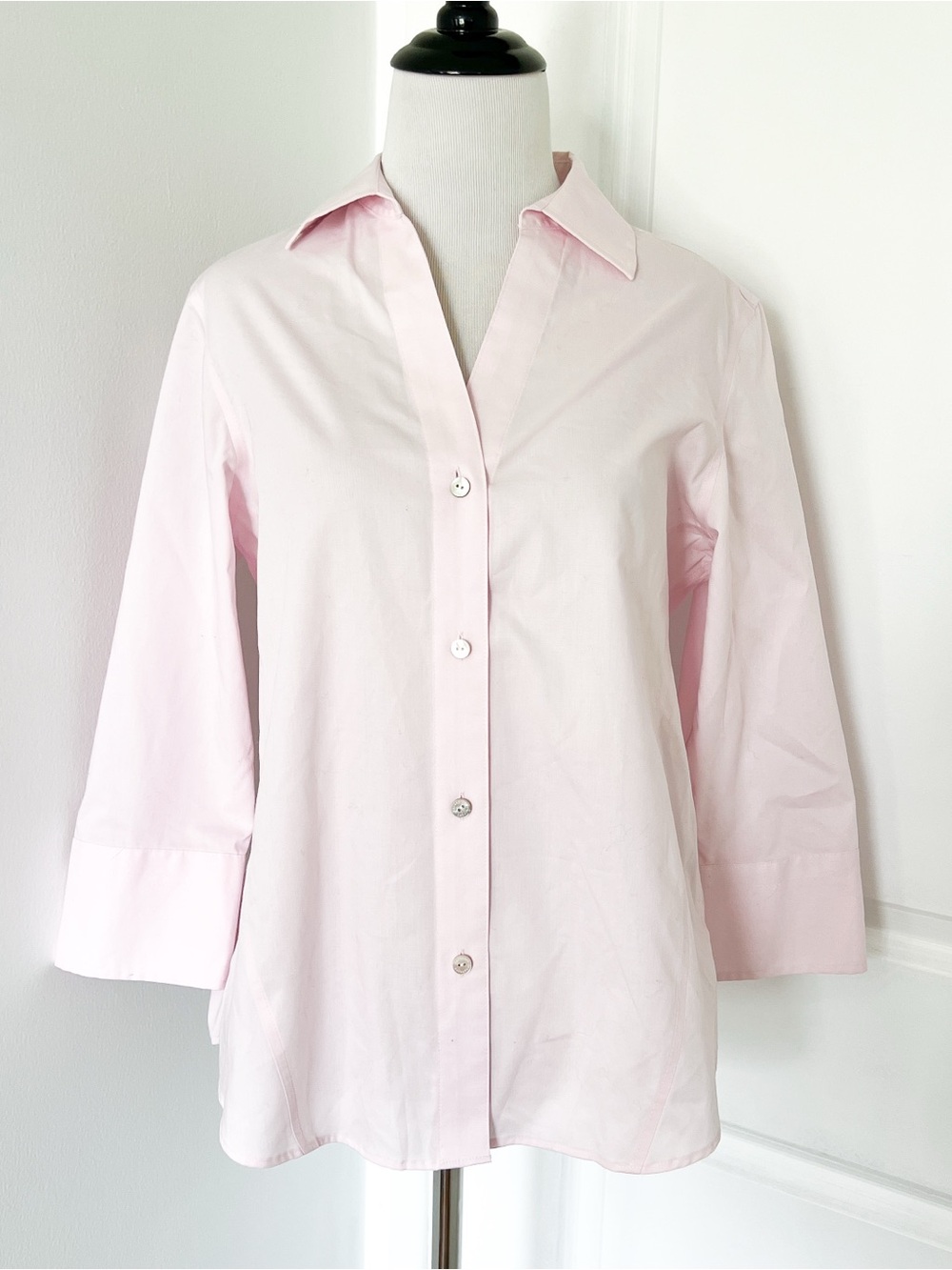 Foxcroft Light Pink Button-Down Shirt - Small